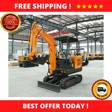 1 ton 2 ton mini construction excavator digging bagger machine|CREWORKS 13.5 HP 1 Ton B&S Engine Mini Excavator with .